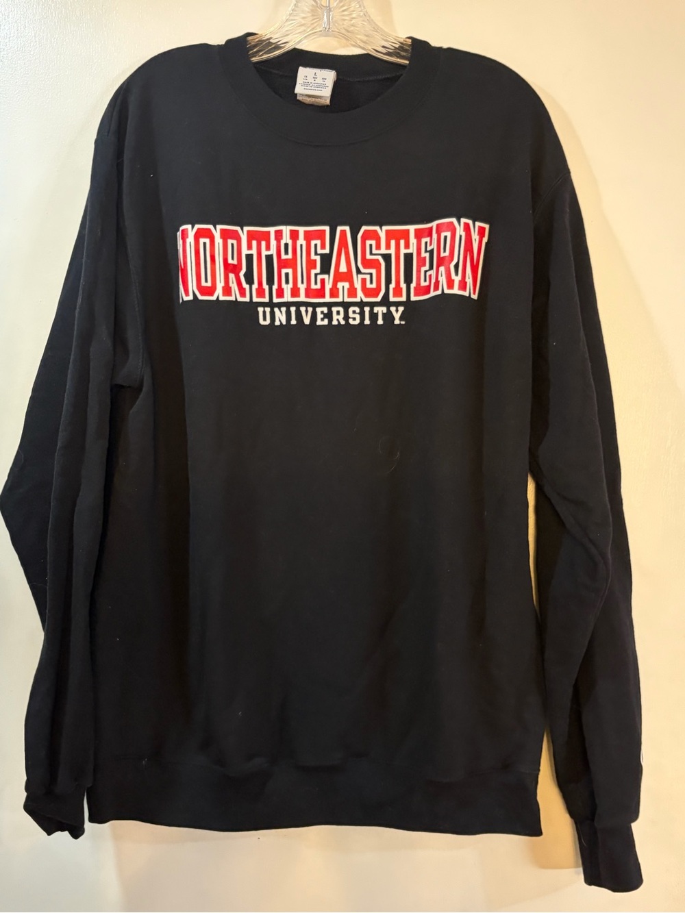 Champion Northeastern University Crewneck Sweatshirt Mens Sz L